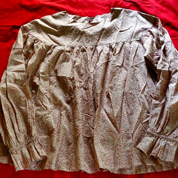 Anna Sui 100% Cotton Boho Top M - Picture 1 of 5